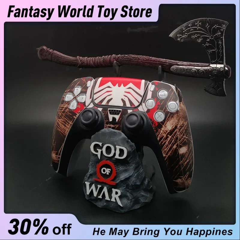 15cm God of War Figure Gamepad Bracket The Leviathan Axe Blade of Chaos Kratos Game Ornament Collection Desktop Display Gift Toy