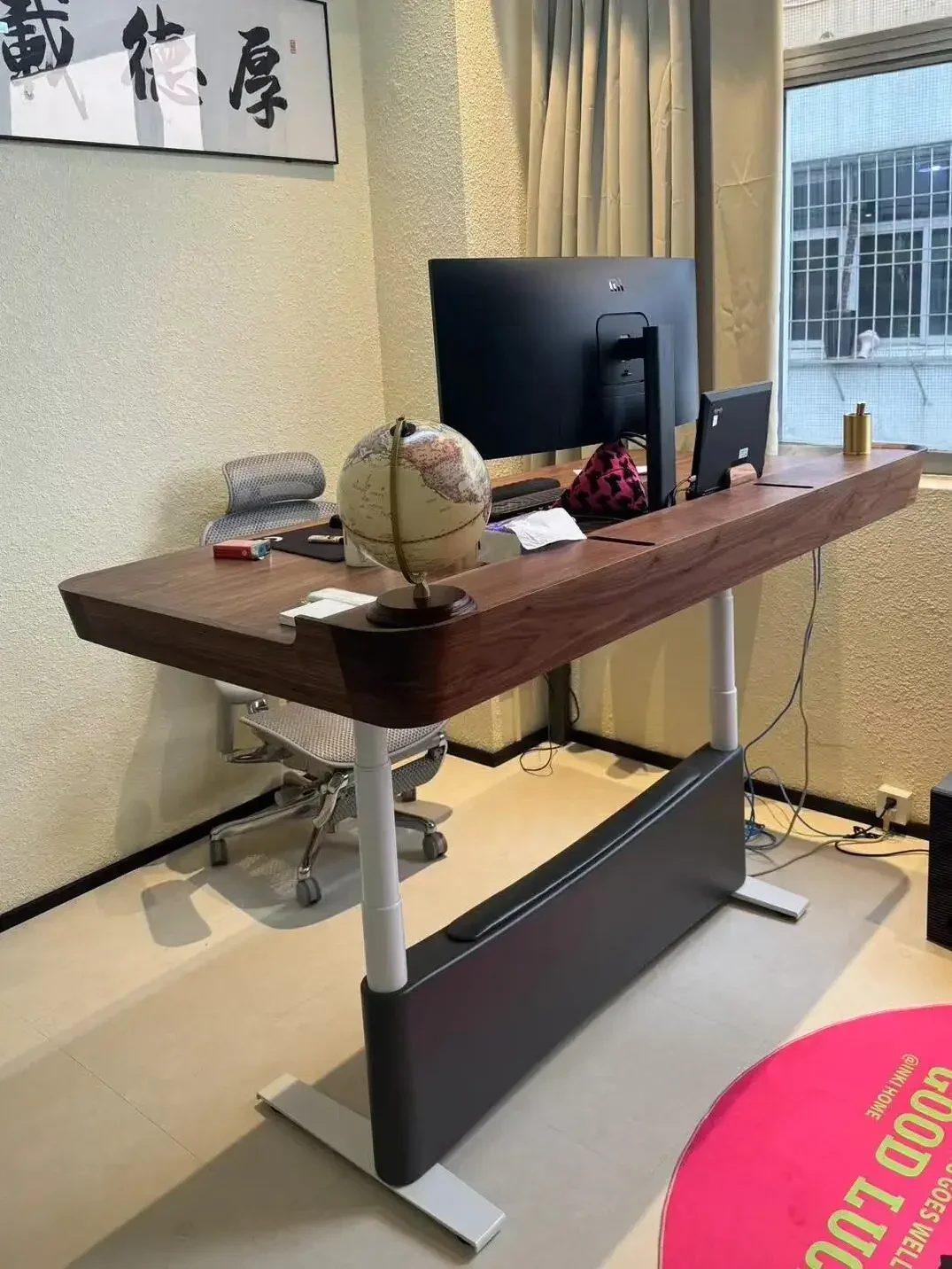 Table de piano électrique en noyer, table élévatrice intelligente, table technologique de bureau