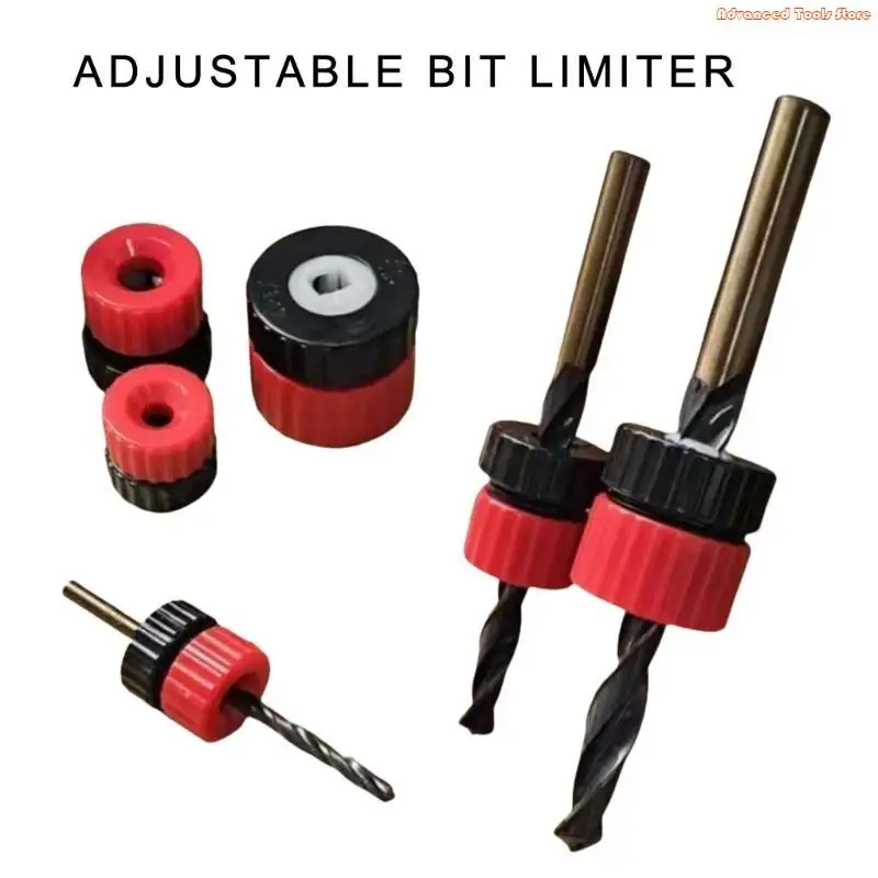 Adjustable Depth Guide Stop Collars 3-13mm Size Ranges for Drill Bit Carpentry W91B