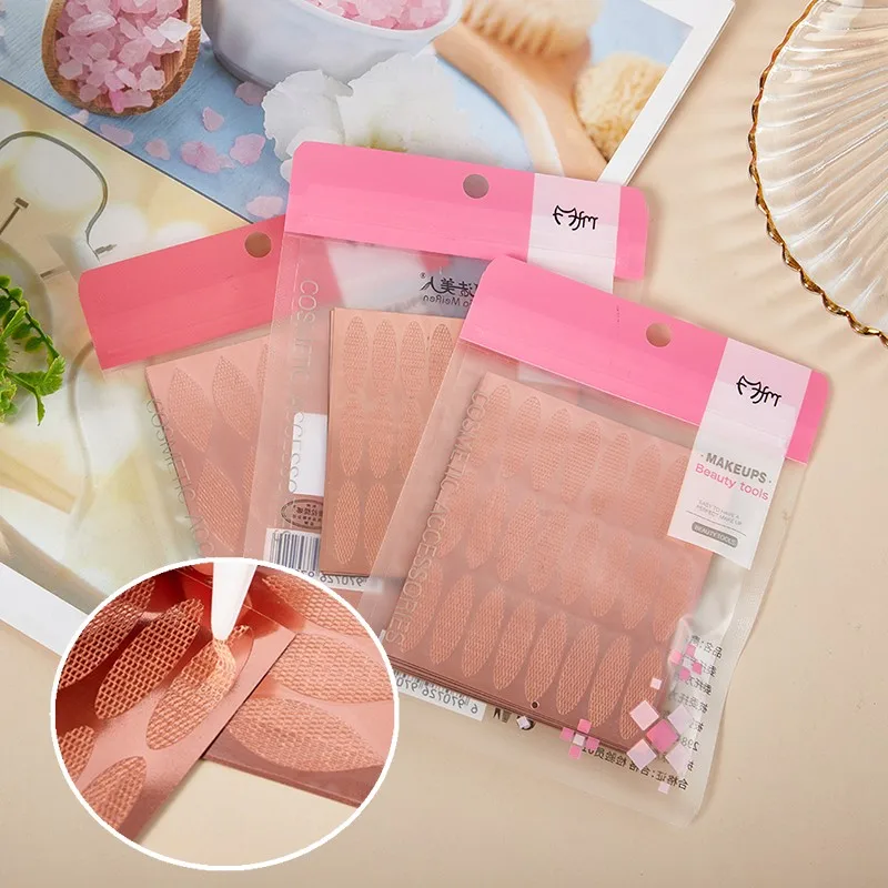 180/240 قطعة غير مرئية الجفن ملصق الدانتيل شرائط رفع العين مع Y شوكة كليب مزدوج شريط لاصق للجفن ملصقات أشرطة العين أدوات #1