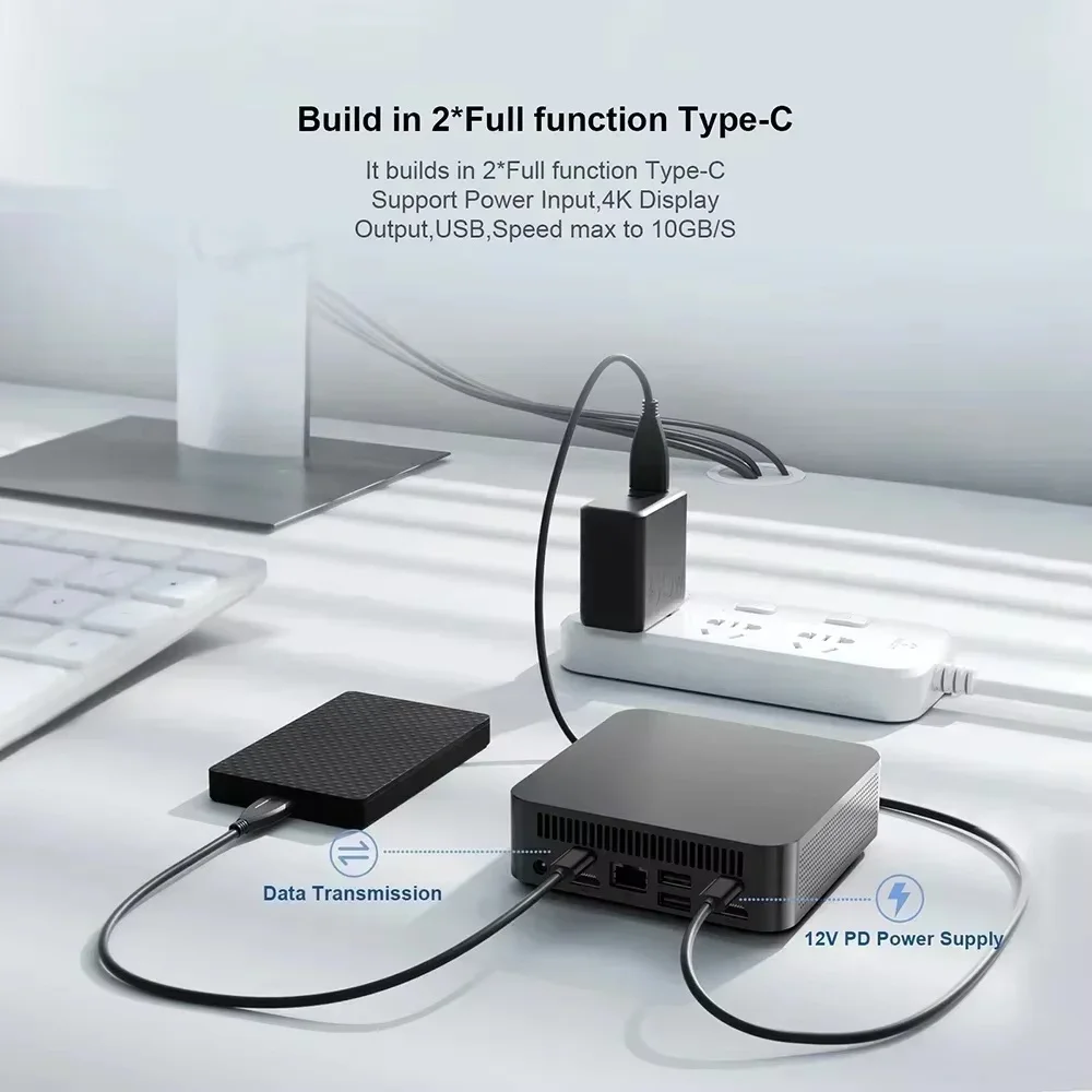 Mini computer Windows 11 Intel Core i9 8950HK mini computer pc 16 GB di RAM DDR4 1 TB 2 TB SSD Desktop pc WiFi 6 pc computer da gioco