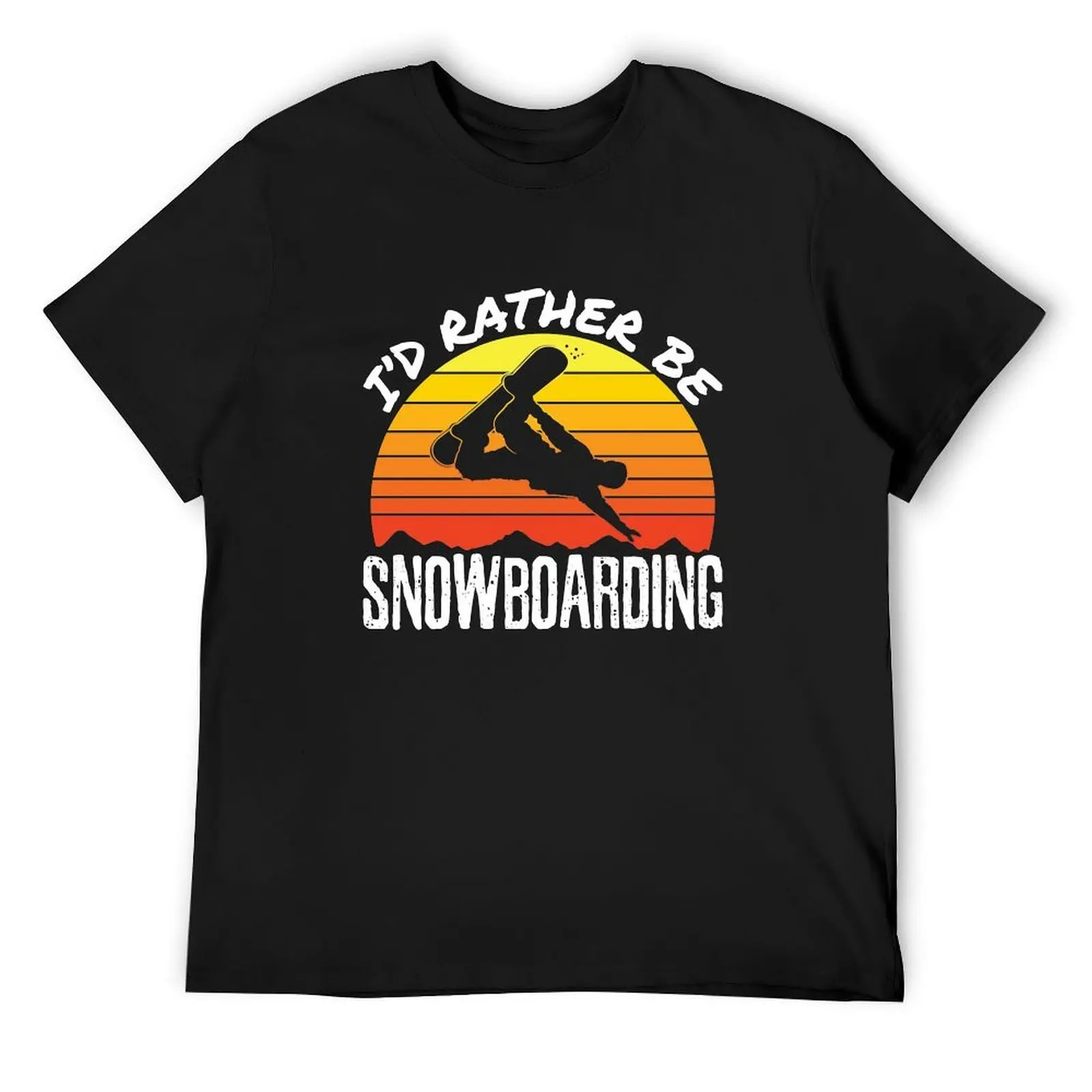 

I'd Rather Be Snowboarding T-Shirt graphics custom shirt oversized summer tops mens graphic t-shirts pack