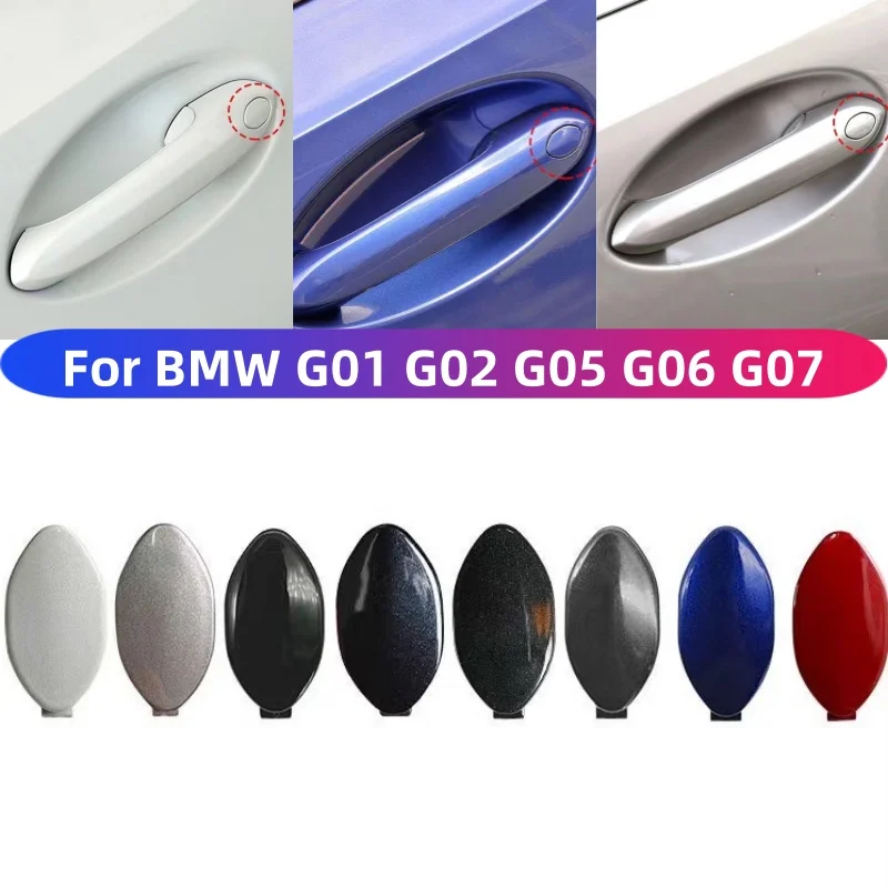 

For BMW G01 G02 G05 G06 G07 Car Exterior Door Handle Lock Key Hole Cap Cover Black Pianted for BMW X3 X4 X5 X6 X7 51417489341