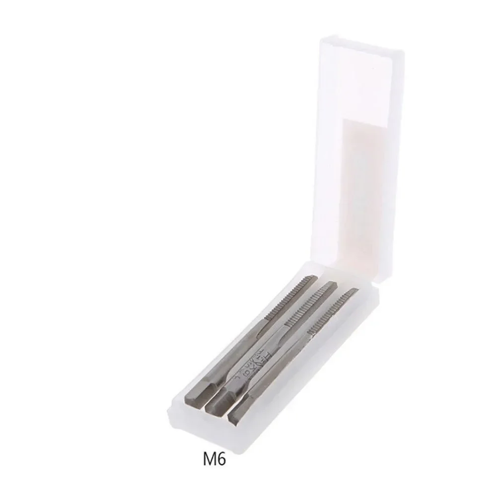 Hss Machine Hand Screw Thread Metric Taps Set for M3 M5 M6 Bearing Steel Handle Suitable for Furniture Assembly