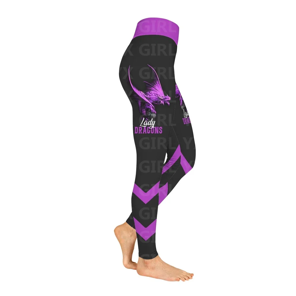 Mallas de barman para mujer, Leggings con estampado 3D, color negro y rosa, regalo