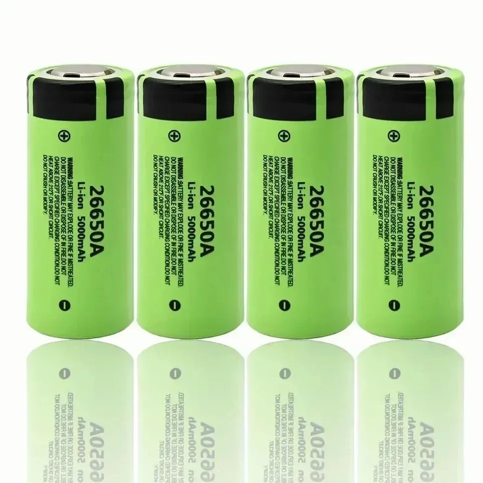 2024 Original New 26650 battery 5000Mah 3.7V 20A lithium-ion rechargeable battery suitable for 26650 LED flashlights and cameras