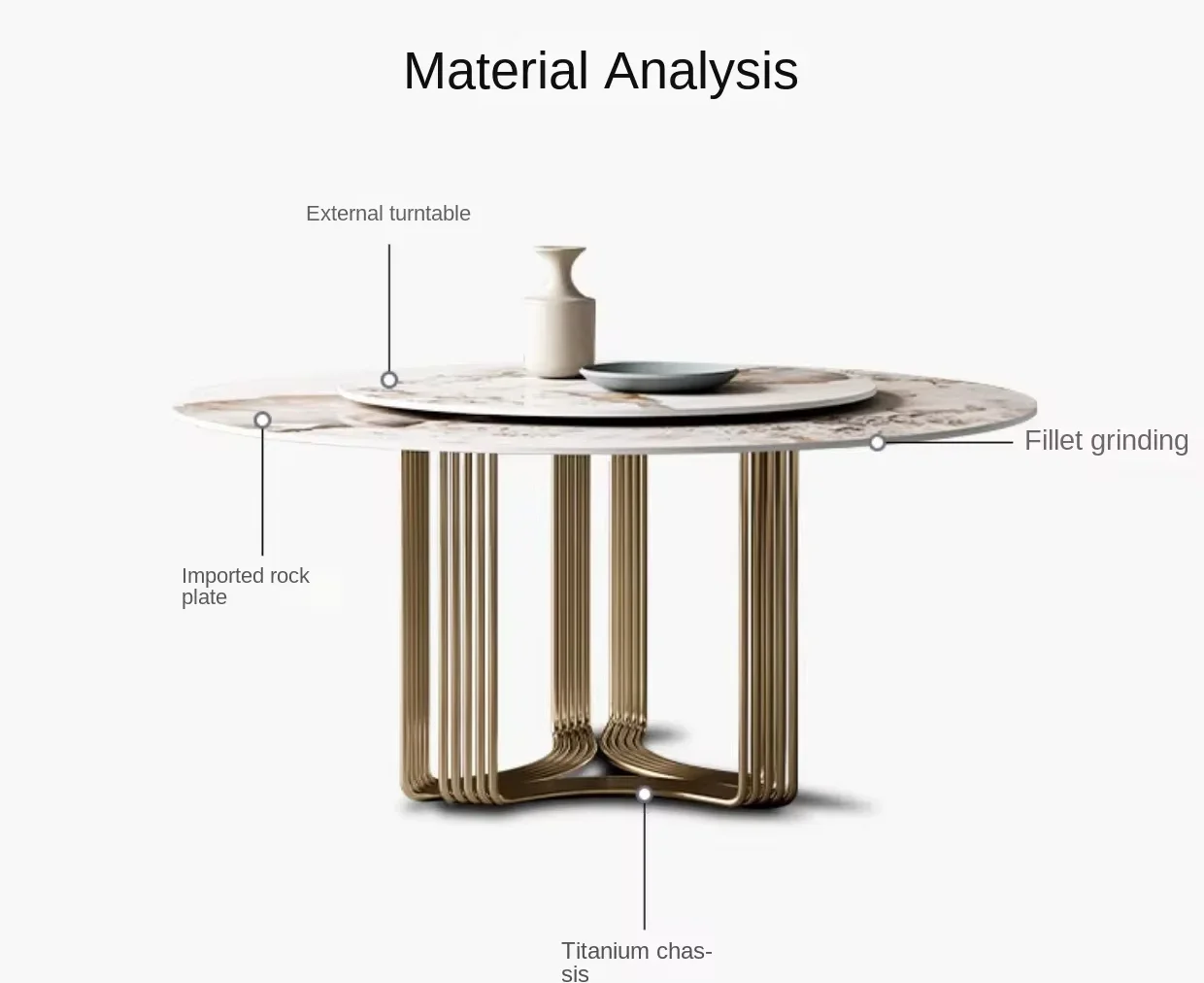 'White metal side river stainless steel daining dining set stone marble top accent nordic round metal dining table
