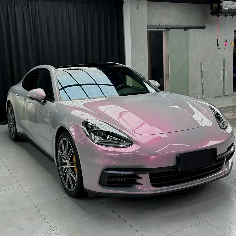 Car Vinyl Film PET Dreamy Pearl Stone Grey Auto Wrap Decal Sticker With Air Release Motorcycle Car Body Exterior Decoration Film