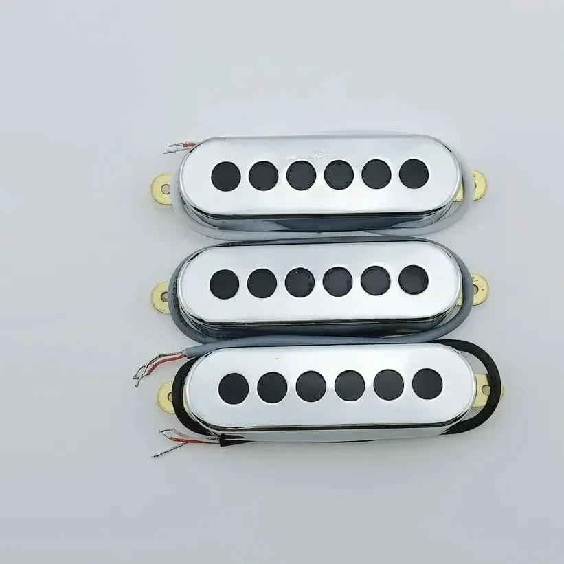 

Guitar Pickups SSS Single Coil Pickups Chrome 1Set Neck Middle and Bridge .For Eletric Guitar