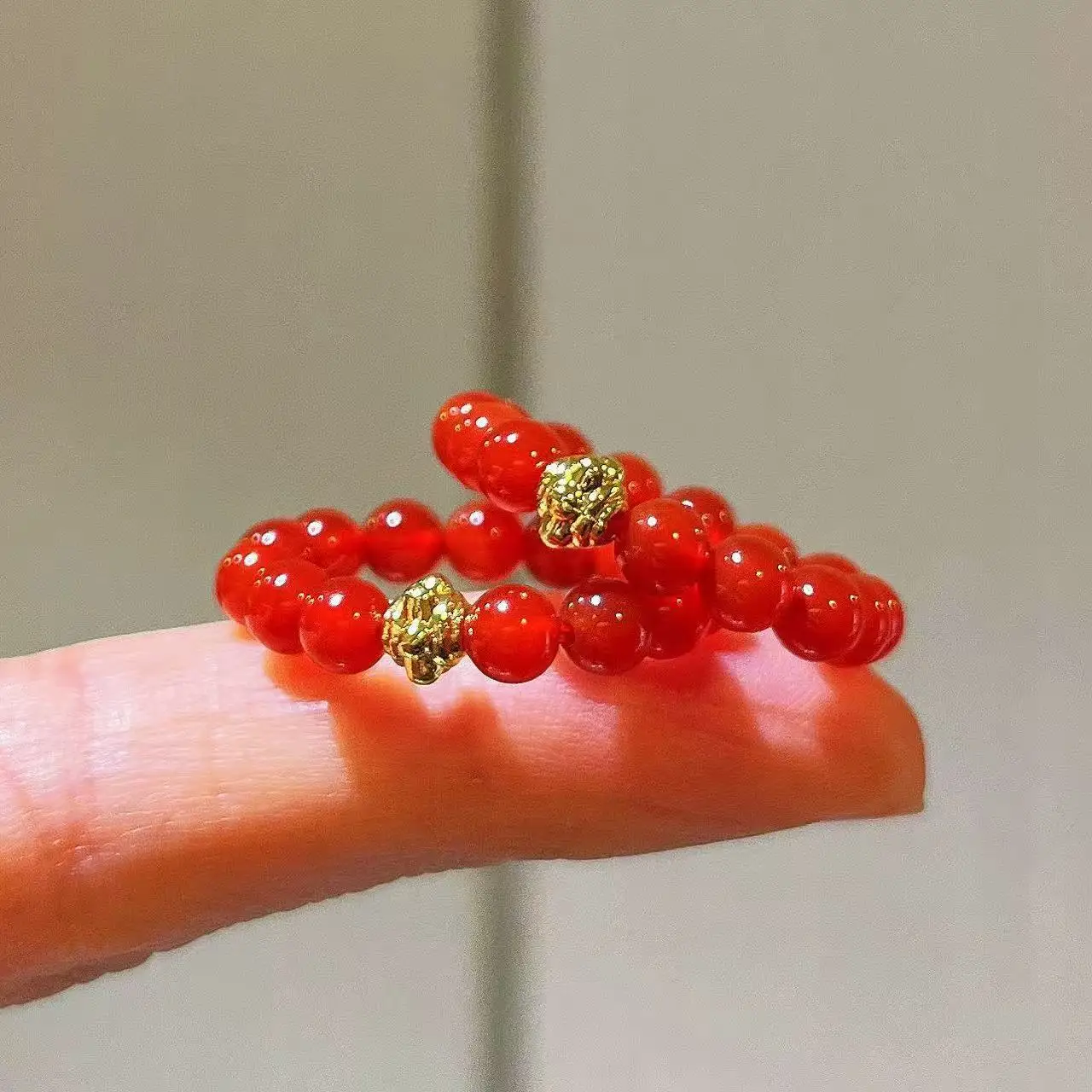 7A High-Quality Natural Red Carnelian Designer Ring, Vibrant Orange-Red Gemstone Chunky Statement Band for Women
