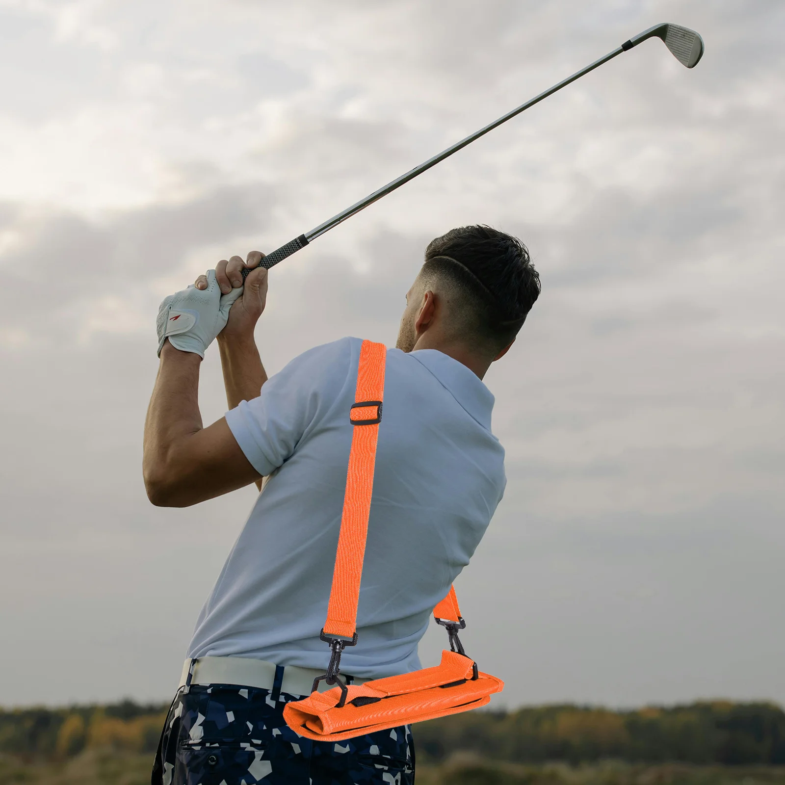 

Golf Clubs Carry Bag Portable Large Capacity Waterproof Lightweight Bag Foldable Travel Carry Case for Practice