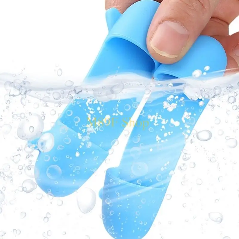 M89F 2Sets Ergonomic Silicone Finger Sleeves Designed for Flexibility and Burn Prevention in Culinary and Artistic