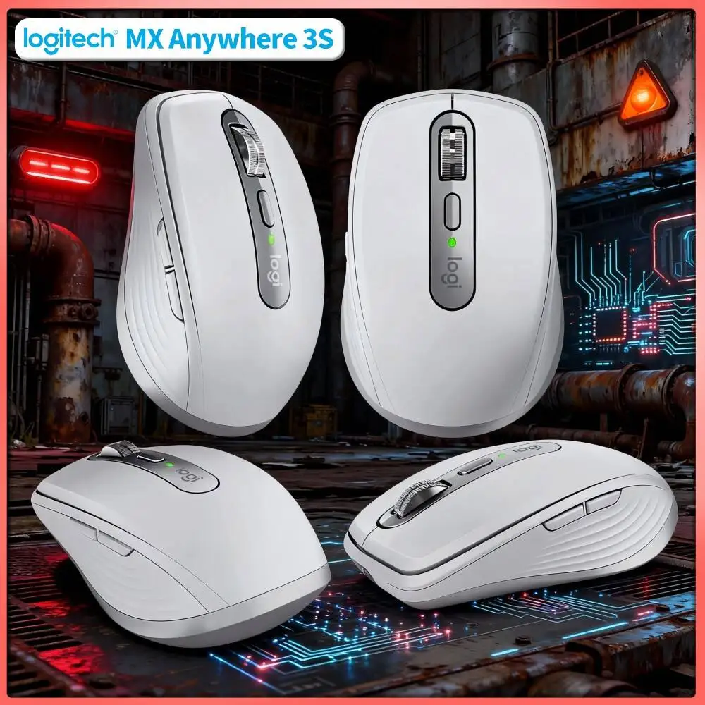 Travel MX Anywhere 3S - 8K DPI, 3-Device Bluetooth, Quick Charge, Perfect for Fashion Short Trip & On-site Task