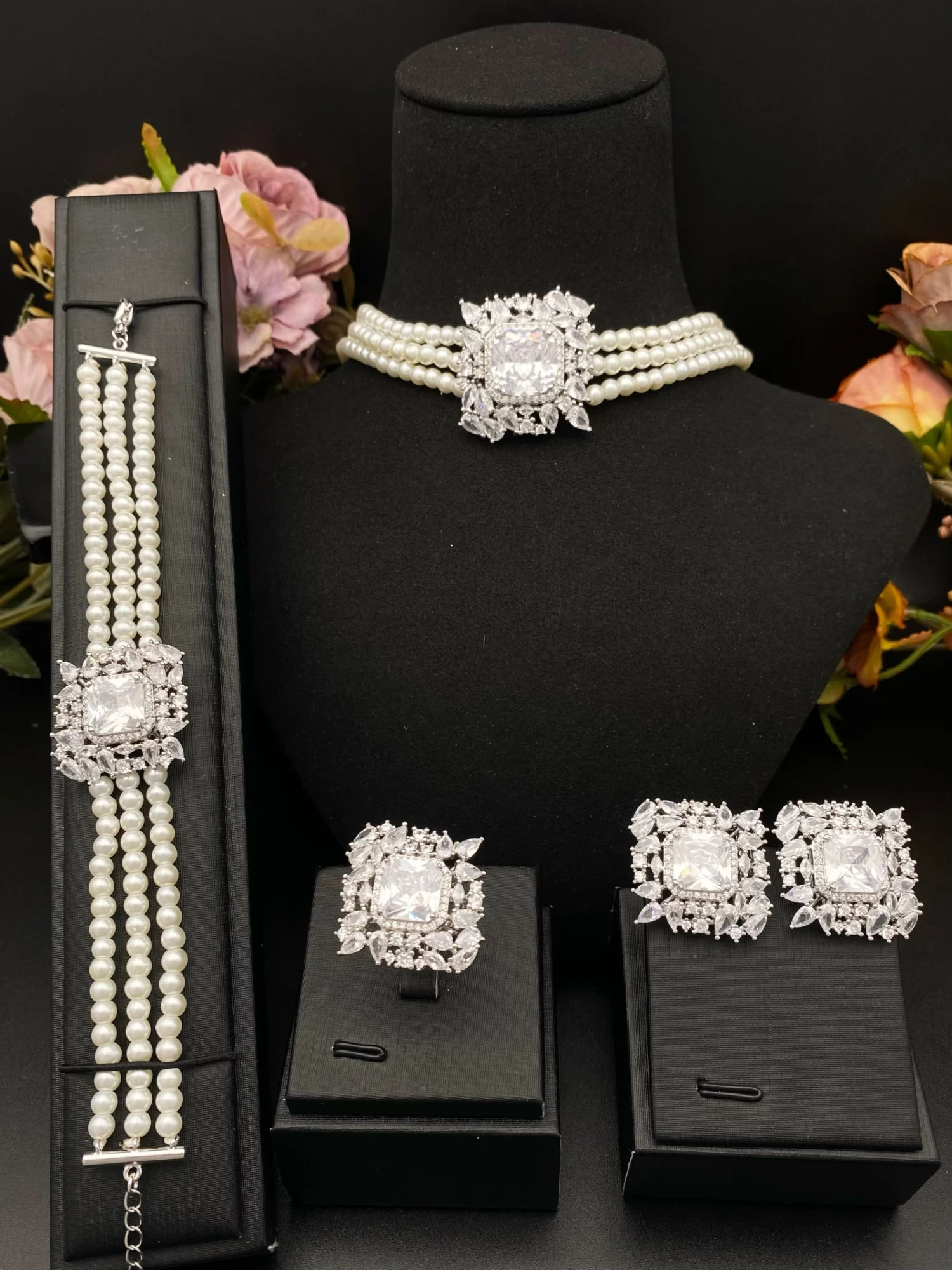 

Роскошный набор жемчуга Falair на Ближнем Востоке, новый свадебный подарочный набор, подходит для фестивалей, мероприятий и ношения на свежем воздухе