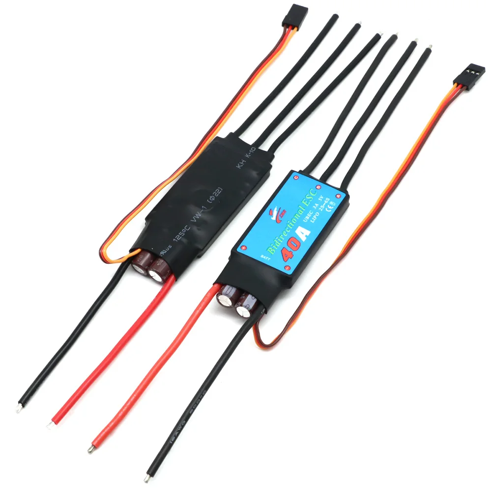 ZMR Bidireccional 12A/20A/30A/40A/50A/60A/80A ESC bidireccional sin escobillas para hélice subacuática neumática de coche de Control remoto