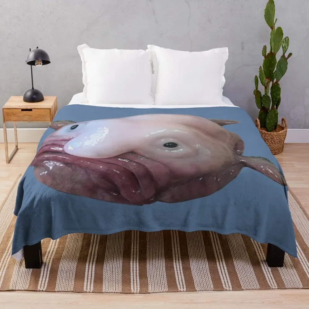 

Blob Fish Throw Blanket Kid'S heavy to sleep Shaggy Personalized Gift Blankets