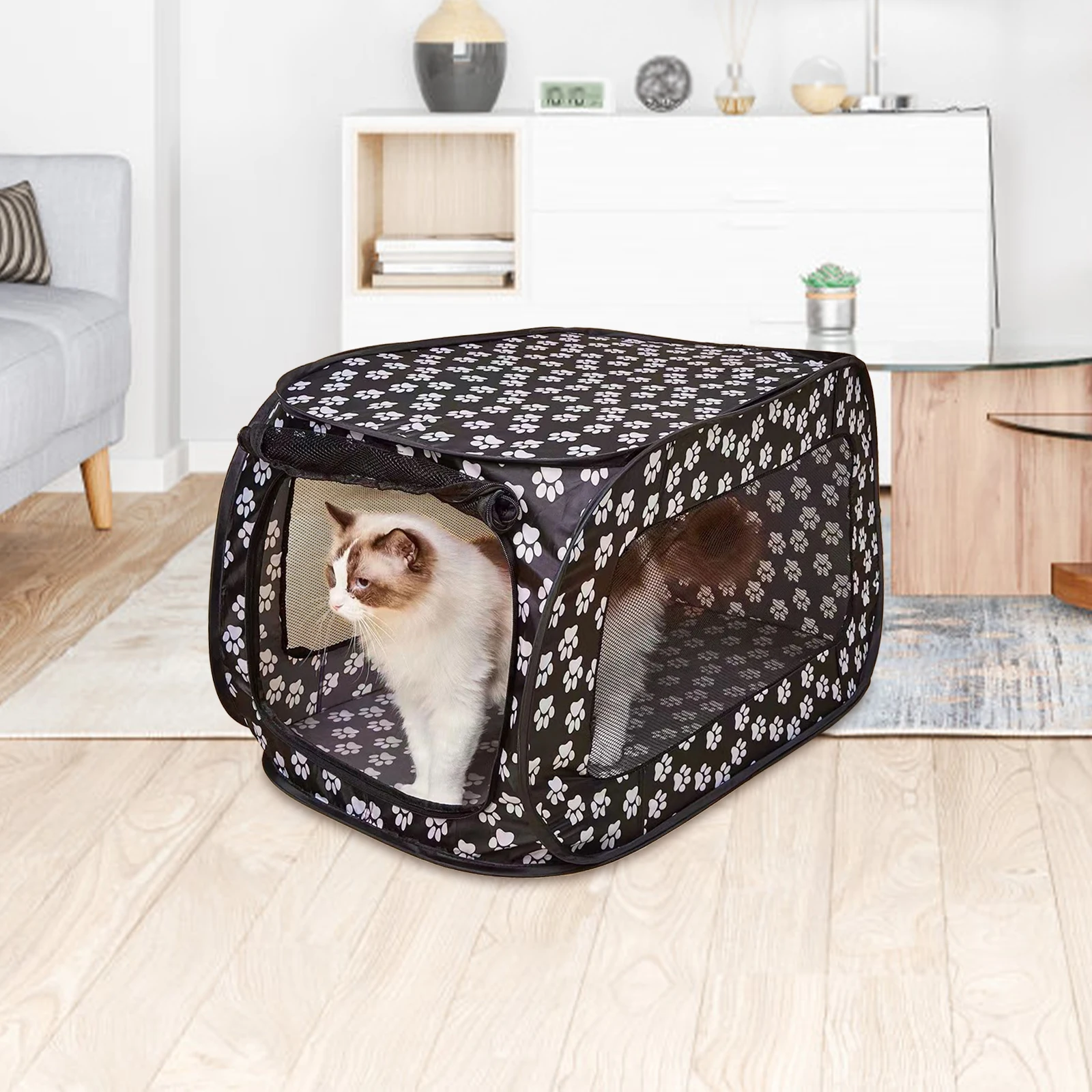 

Easy Access Pet Tent Foldable Design For Cats Dogs Indoor Outdoor Exhibitions Tournaments