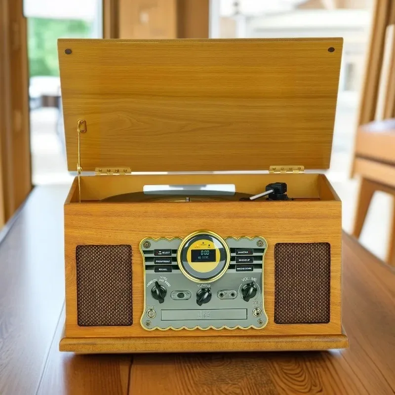Record player 6-in-1 multi-function machine Bluetooth FMCD tape