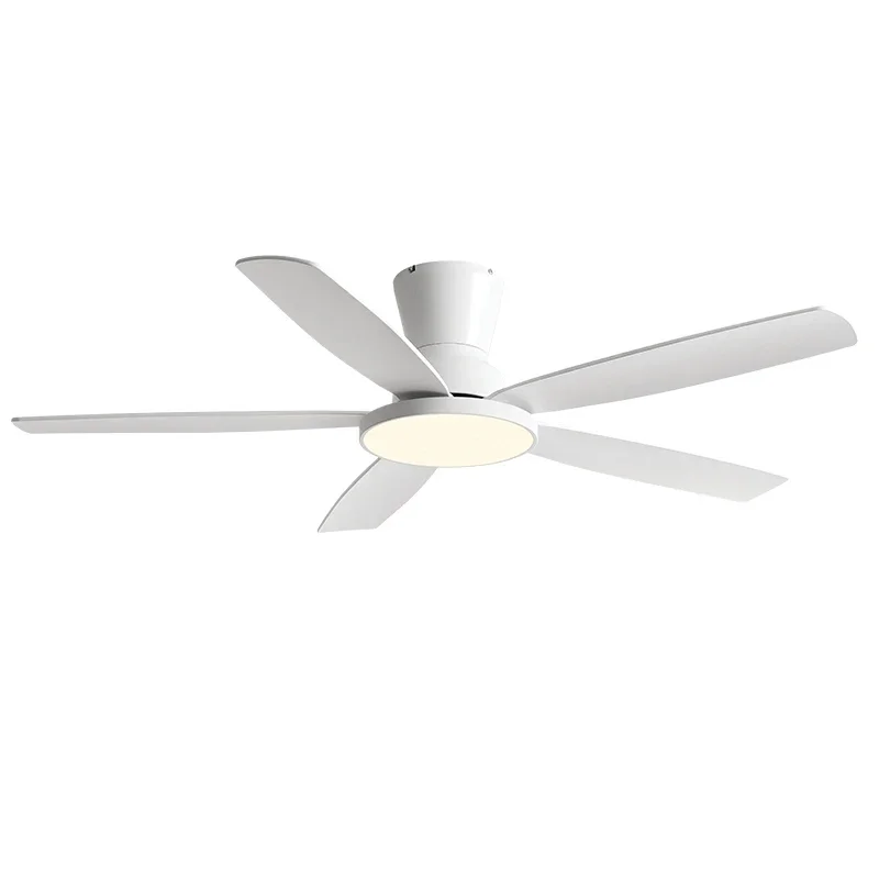 Ventilador de teto de 58 polegadas com luzes - Controle remoto do motor DC, vento forte de 6 velocidades, iluminação LED moderna para sala de estar e quarto