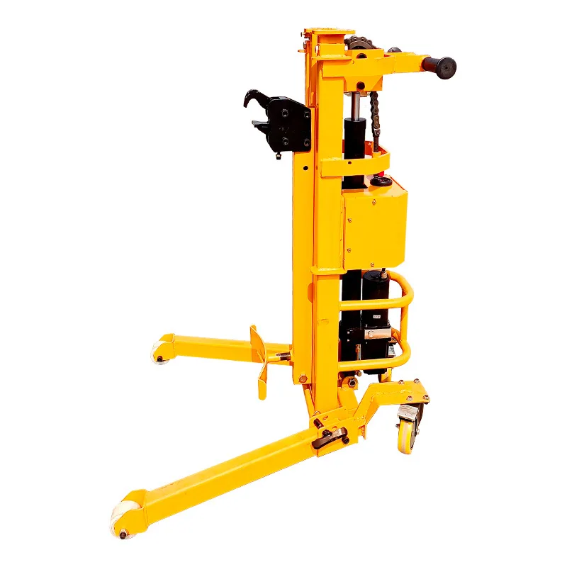 Electric lifting hydraulic oil truck, drum iron drum plastic forklift, loading and unloading trolley