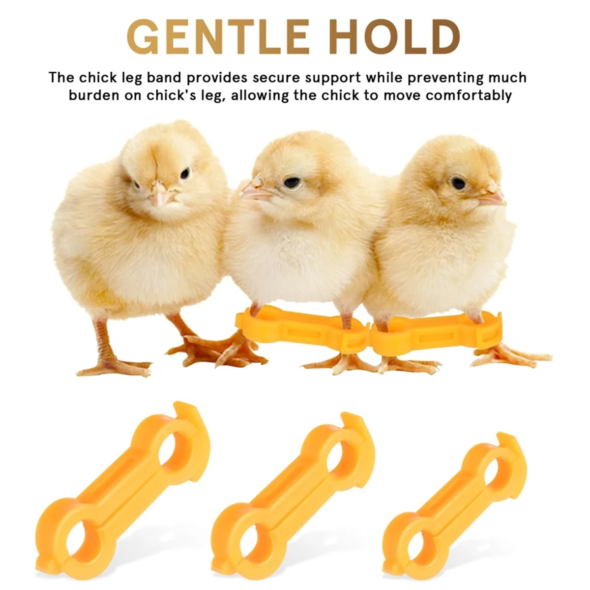 

A002 12Pcs Baby Chick Splay Leg Hobble Brace, Baby Chick Leg Hobbles, Poultry Leg Bands, Chicken Hobble Braces