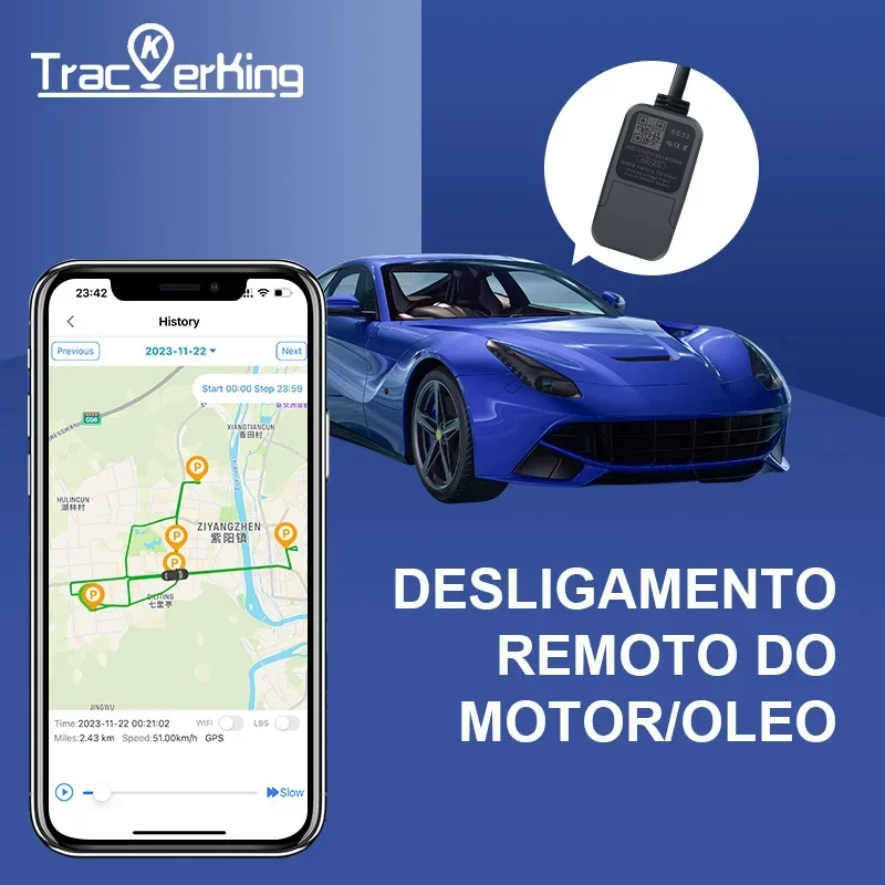Gps Tracker Car Motorcycle Satellite Locator Trackerking Mini EC33 4G Anti-Theft Device GPS/GSM Locator For Car