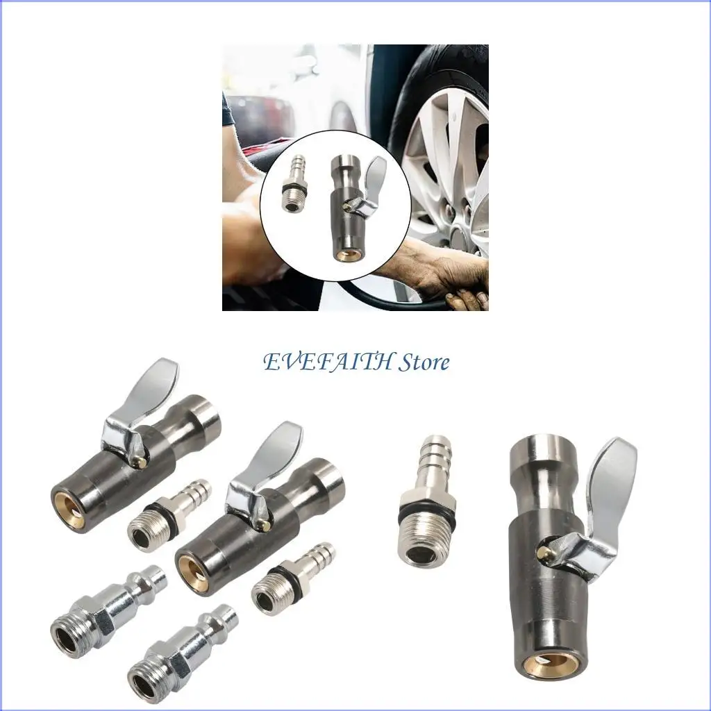 

124B Professional Air Chuck With 1/4 Inch FNPT Closed And Two Jaw Locking For Tire Inflators Shop Application No Leakage