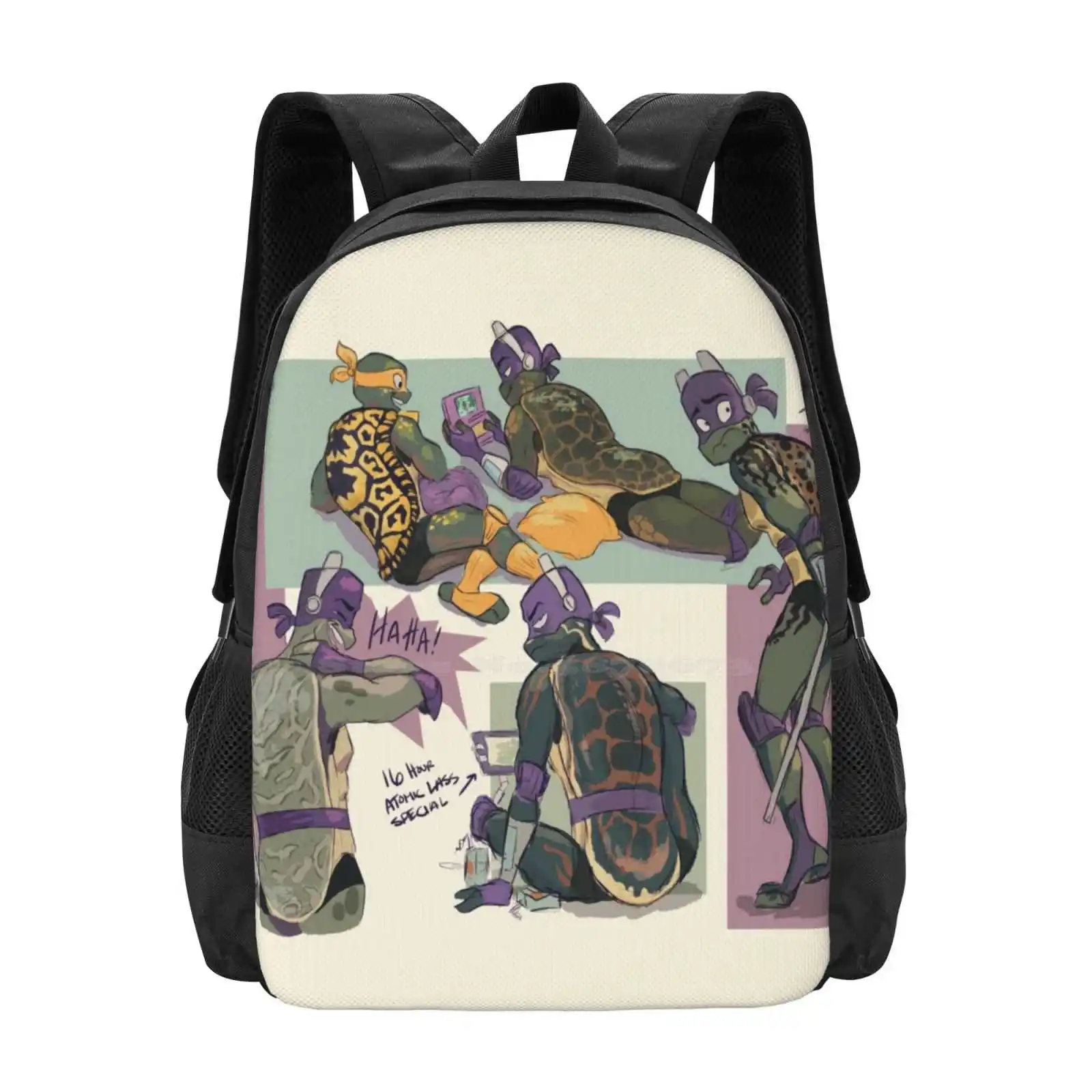 Realistic Shells- Donnie And Mikey Hot Sale Schoolbag Backpack Fashion Bags Rise Of The 2018 Softshell Turtle Box Turtle