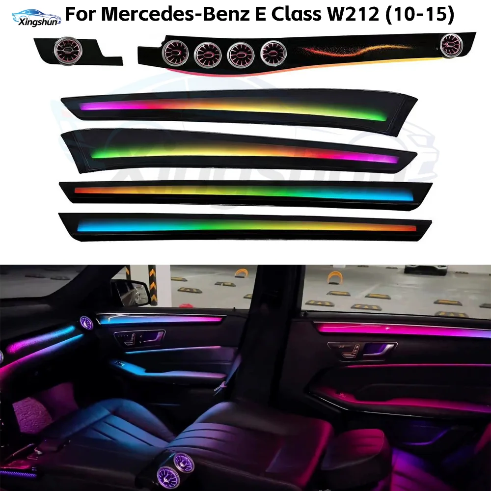 

Upgrade ICarsin 256 Colors LED Car Interior Ambient Light for Mercedes Benz E Class W212 2010-2015 Strip Accessories Decoration