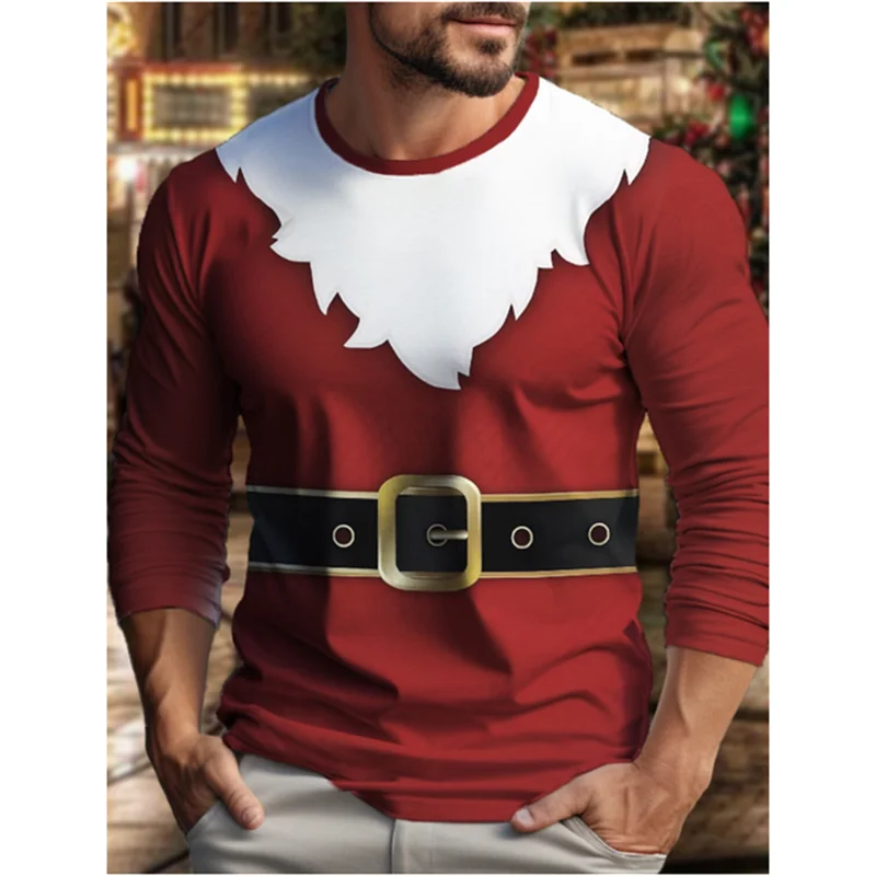 Street Fashion Harajuku - Christmas Harajuku Men's Long Sleeve T-shirt