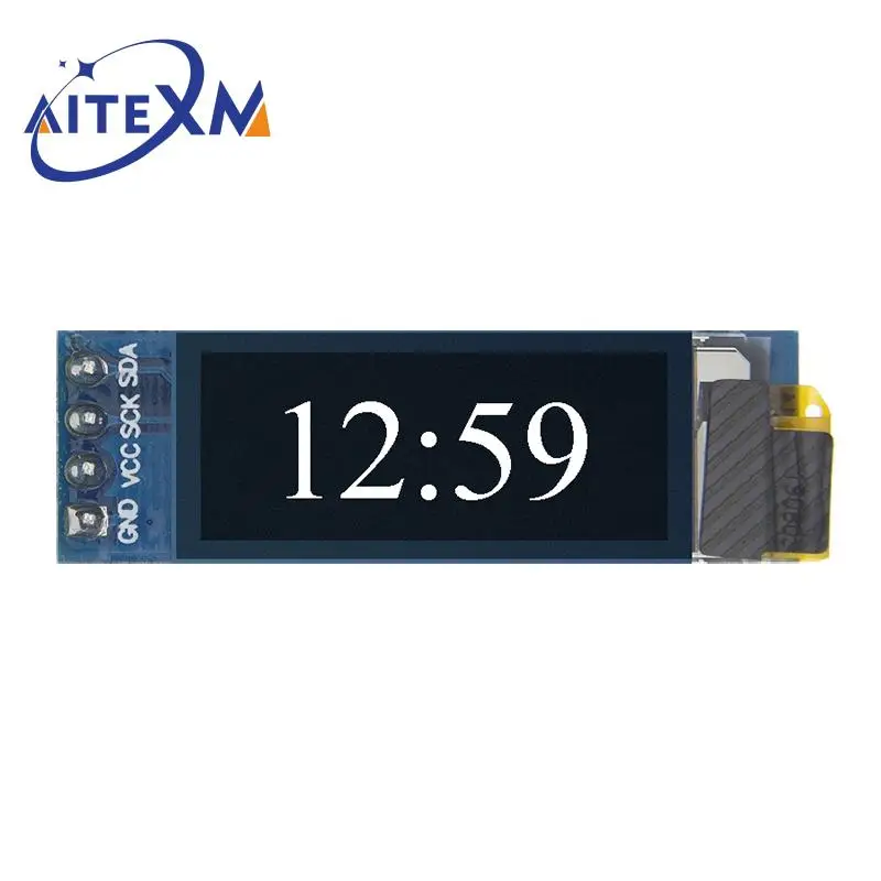 0.91 بوصة OLED وحدة أبيض/أزرق 0.91 "OLED LCD LED وحدة عرض IIC التواصل لـ Ardunio 128X32 YANXD #3