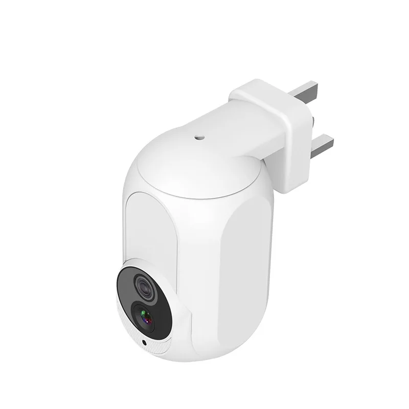 Imagem -06 - Tuya Wall Plug in Câmera Câmeras ip Vigilância Proteção de Segurança Doméstica Visão Noturna Lâmpada Led Wifi 360 ° 1080p