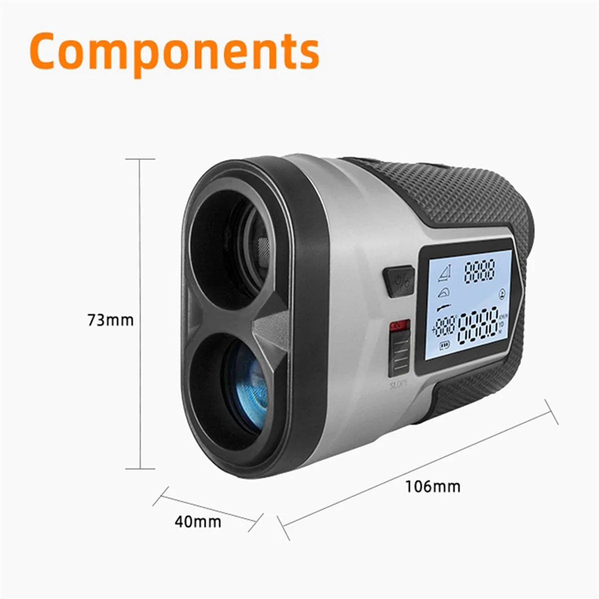 

A002 Golf Laser Rangefinder Hunting Rechargeable 1200m 650m Slope Adjusted Flag-Lock Vibration Laser Distance Meter