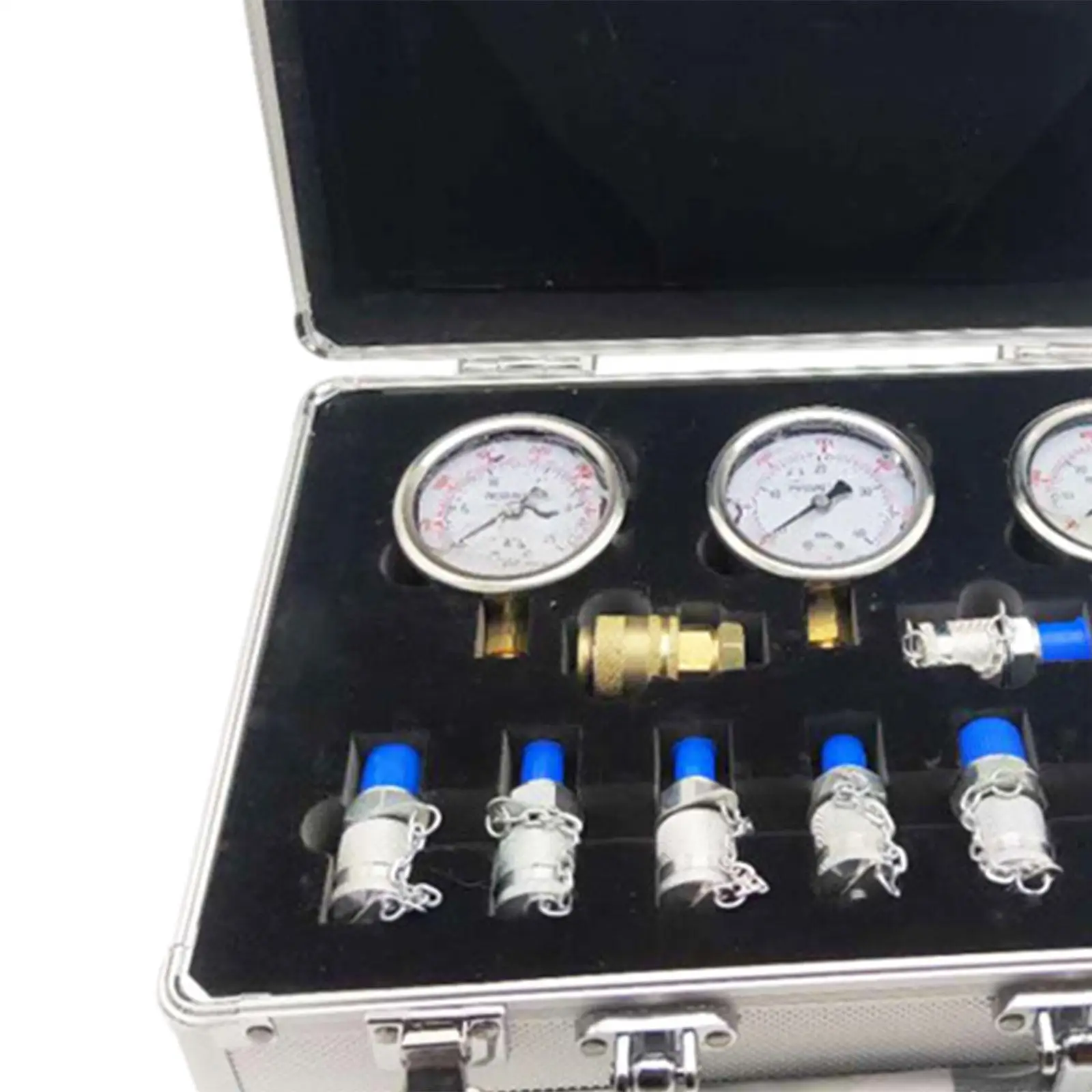 Heavy-Duty Hydraulic Pressure Testing Kit with Portable Case and Attachments