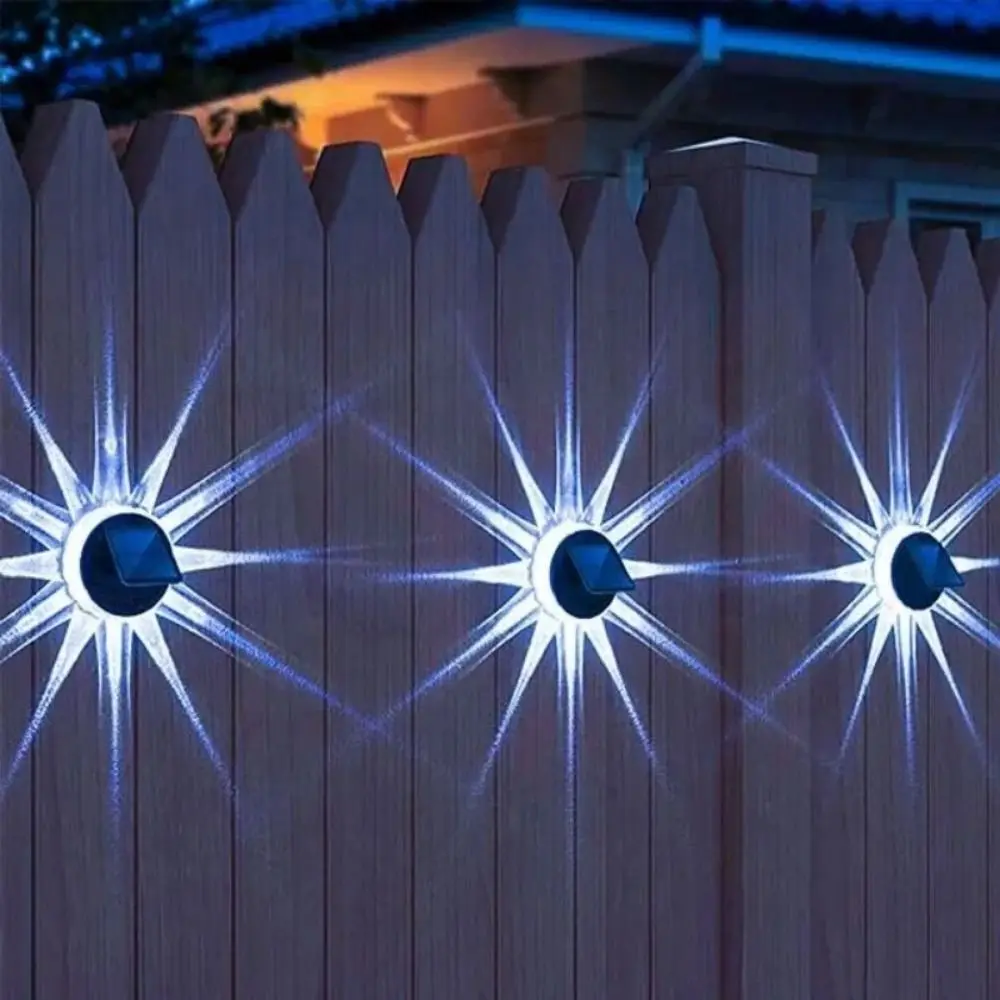 Waterproof Solar Wall Lamp Color Change Petal-shaped LED Light Flipped Fashion Ambient Lighting Decoration Porch