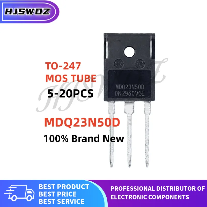 5~20PCS MDQ23N50D MDQ 23N50D MOSFET Transistor de potencia de efecto de campo TO-247 NUEVO