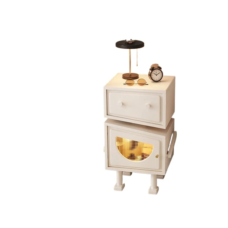 

Solid wood children's bedroom with lamp storage cabinet, living room creative tilted head robot cabinet