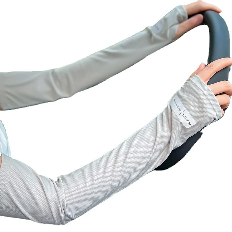 Ice Anti-sunburn Sleeve Summer Uv Solar Arm Sleeves Women\'s Driving Sun Protection Long Sleeve Anti-UV Cycling Sleeves Loose