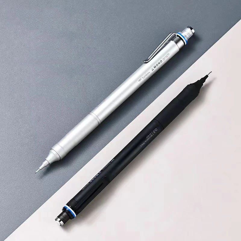 TOMBOW Mechanical Pencil MONO Graph Fine Metal Pole Low Center Gravity Drawing Design Stationery Pencil 0.3/0.5mm Exquisite Gift