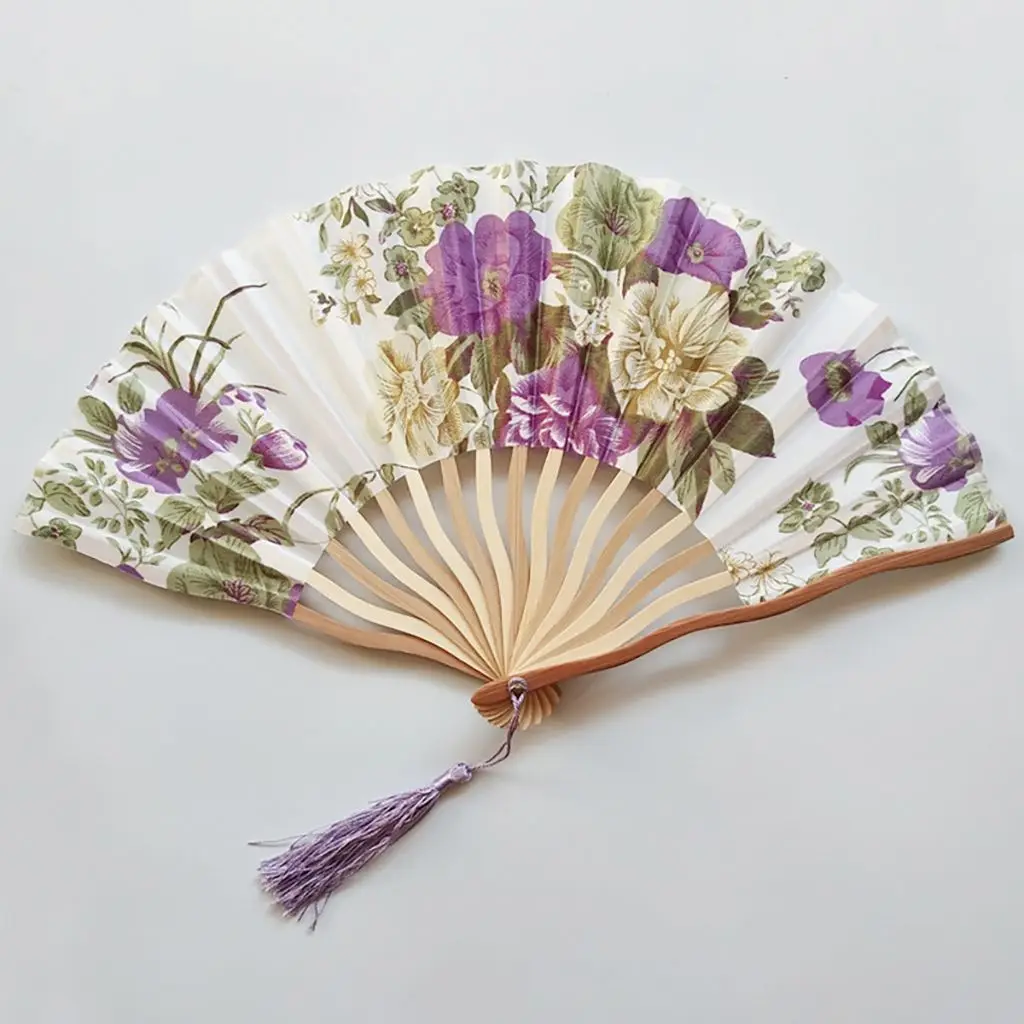 Éventail pliant artisanal élégant à motifs multiples, style japonais, personnalisé, pour la danse, cadeau d'été, décoration intérieure