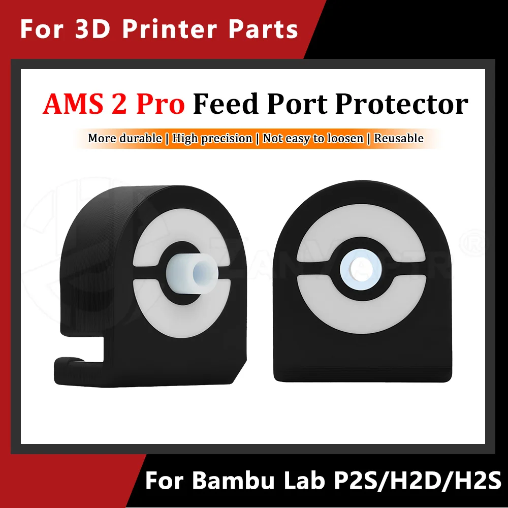AMS 2 Pro Feed Port Protector bambu lab X2D/P2S/H2D/H2S 4pcs 8pcs 4mm OD PTFE White and Pipe Cutter for 3D printer accessories