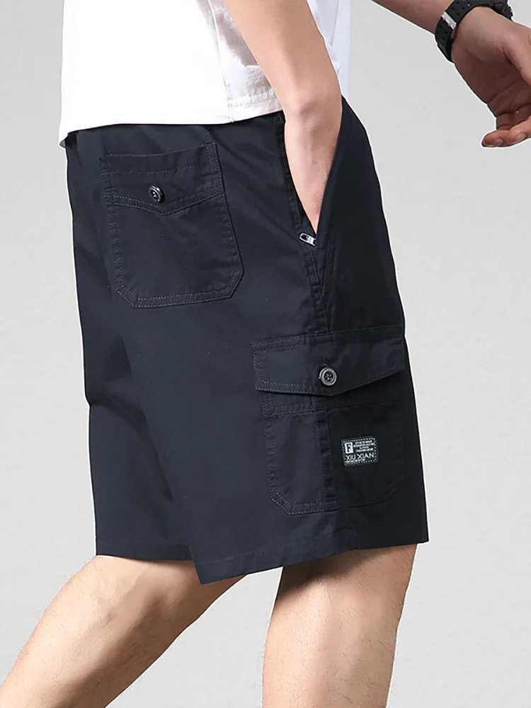 Shorts masculinos monocromáticos com renda, vestuário de praia, calças de motocicleta, shorts da moda, tamanho grande, 100% algodão, novo, 2024