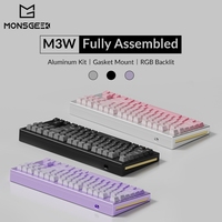 Akko Monsgeek M3W Mechanical Keyboard  TKL Multi-mode Aluminum CNC Gasket-Mount Keyboard Hotswappable South-facing RGB Backlight