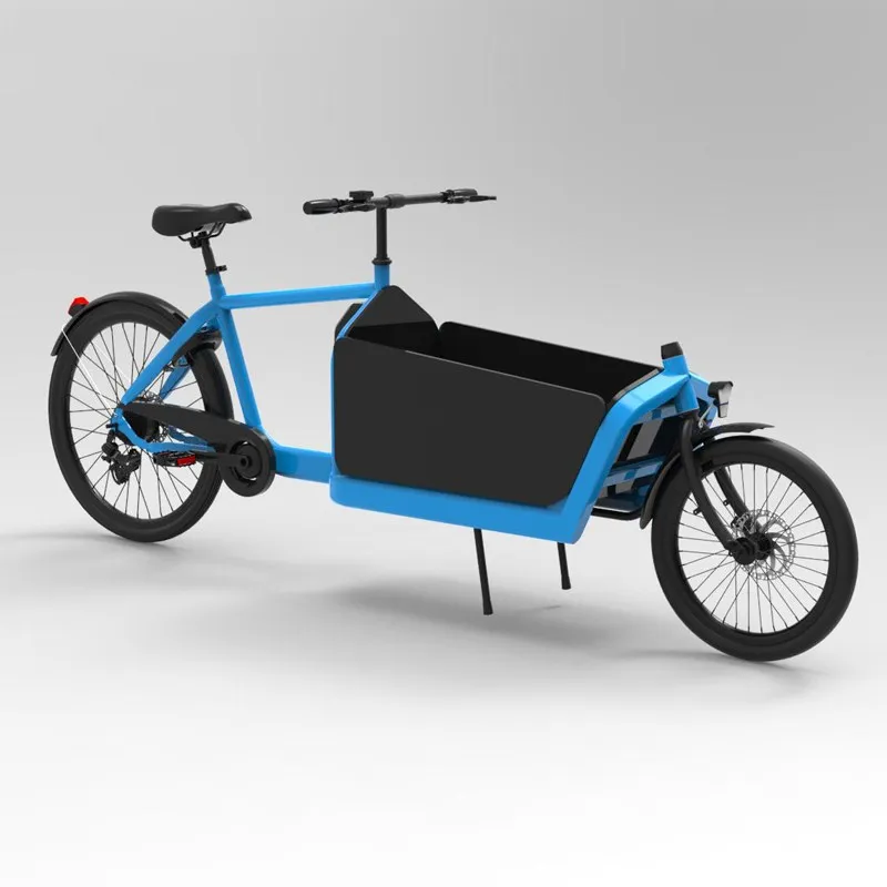 2 Wheel Electric Or Pedal Cargo Bicycle Frame Bakfiets Cargo Bike For Child