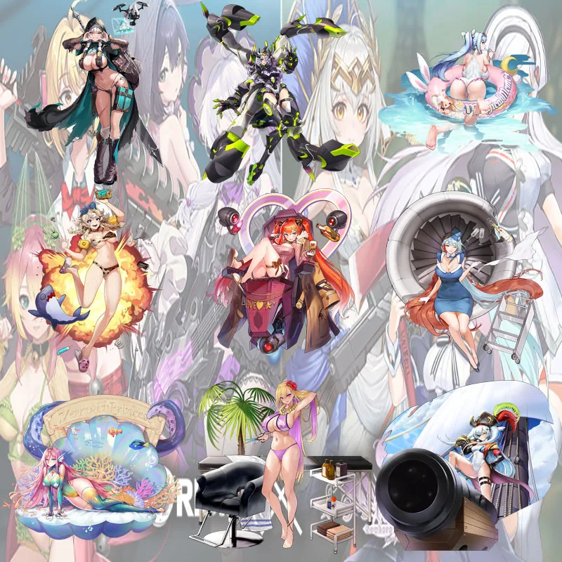 Last Origin R+ GAME Limited Style Acrylic Stand Figure Bedroom Desktop Decoration Collectible Model Keychain