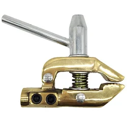 Rotary Welding Ground Clamp 600A Screw Style Earth Clamp for TIG MIG Stick Welder Machines, Full Copper, Max Clamp Pitch 37mm