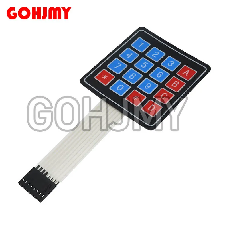 100PCS Free Shipping 100PCS/LOT 4*4 4x4 Matrix Array Keyboard 16 Key Membrane Switch Keypad For DIY Starter Kit