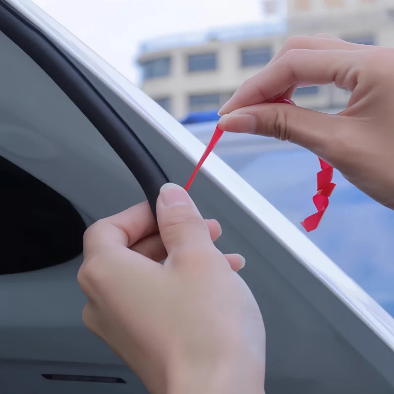 1.2m Auto Porta Bordo Striscia di Tenuta In Gomma C-Pillar Guarnizione Impermeabile Insonorizzata Sigillante per Auto Camion SUV Striscia Adesiva