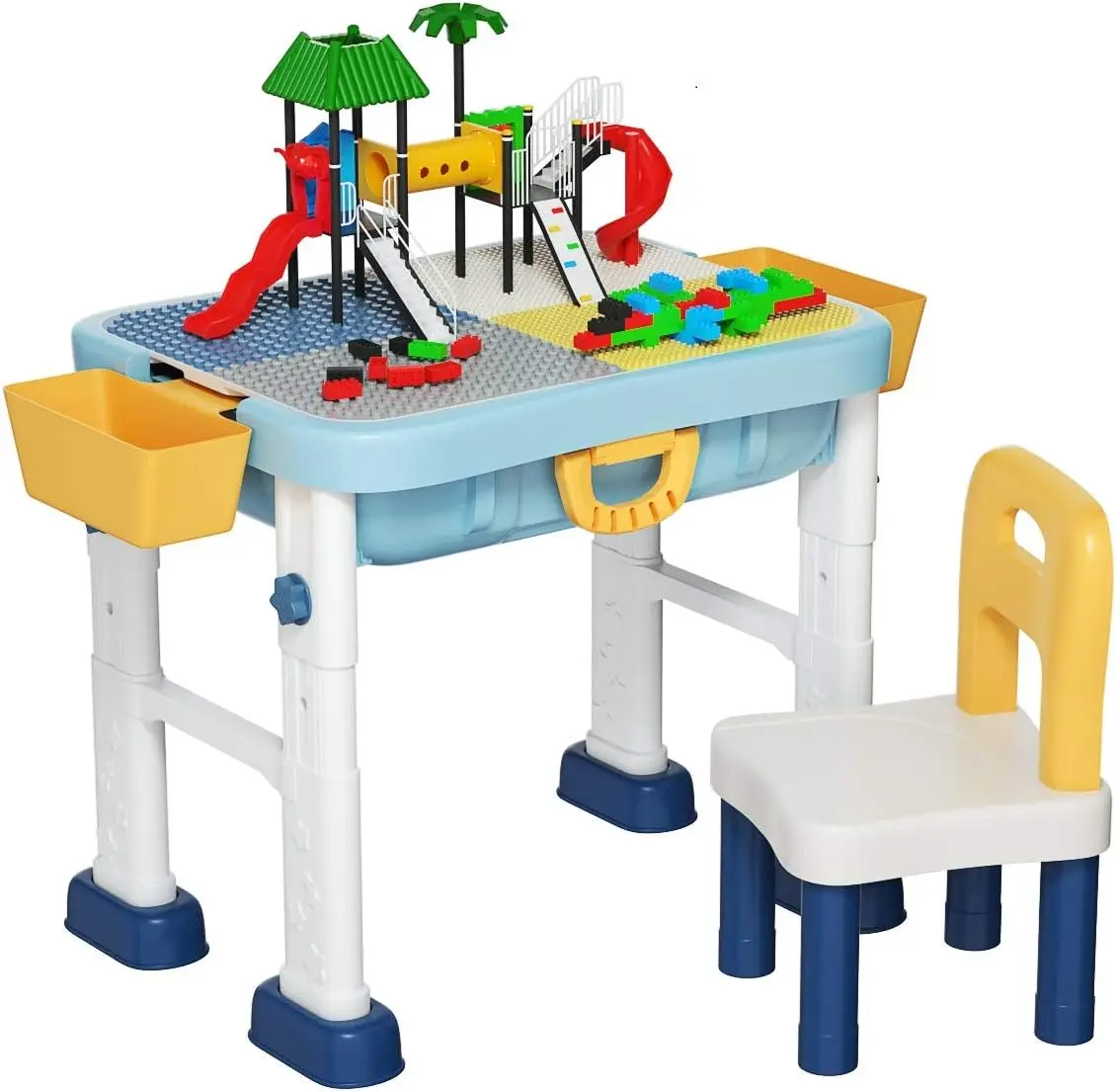 Mesa Infantil e Cadeira Set, Tabela Atividade, 6 em 1