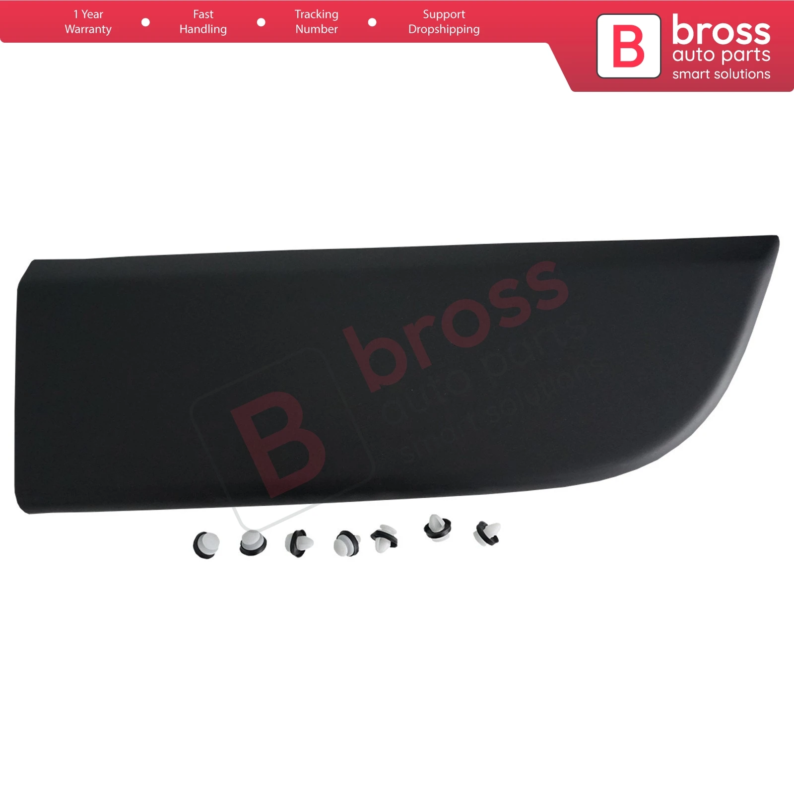 Bross BSP956 Front Door Side Panel Moulding Strip RIGHT 808200149R for Renault Master MK3 Movano B NV400 Made in Turkey